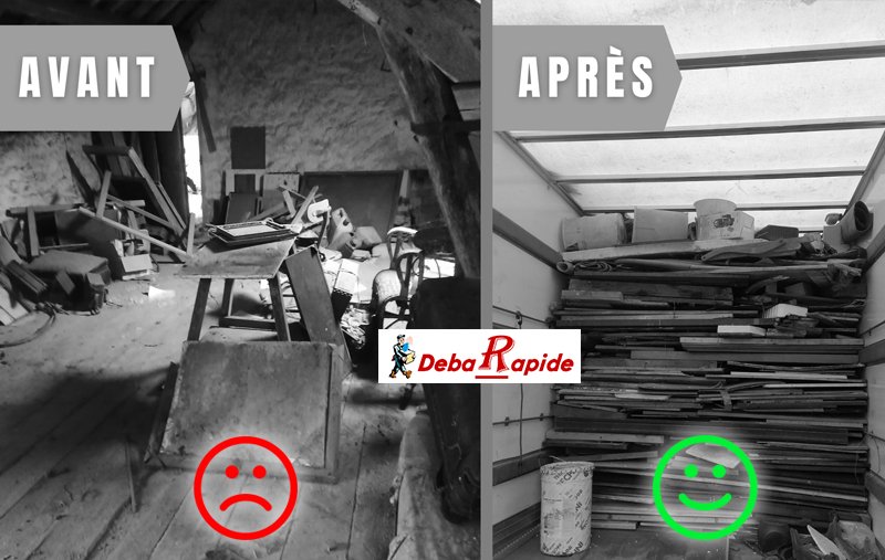 debarras grenier avant apres